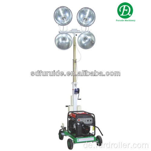 Mobiler Lichtmast mit 400 W * 4 Benzingenerator (FZM-400B)